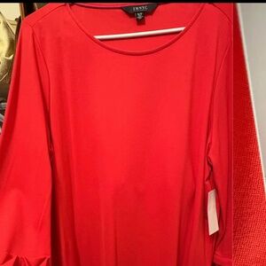 3/4 Sleeve Red Blouse - XL